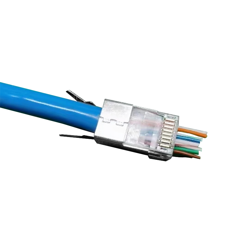 CAT6A CAT7 FTP 8P8C Модульная вилка RJ45, проходная