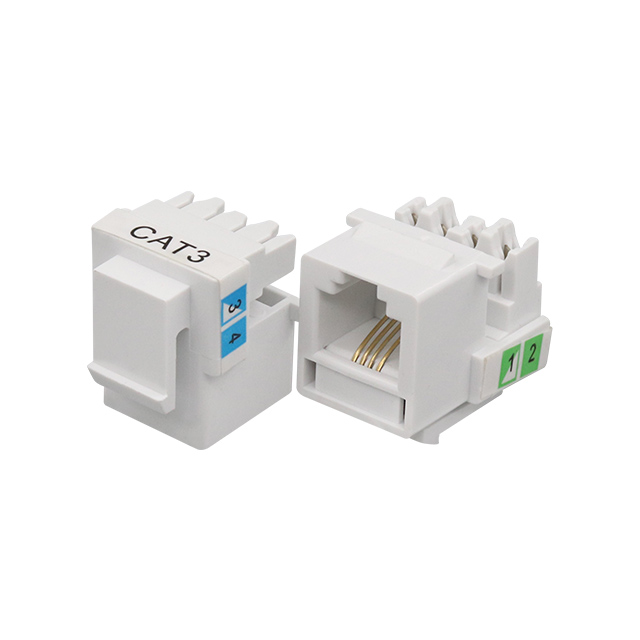 CAT3 RJ11 6P4C 90 градусов UTP штамповка Модуль-вставка Keystone