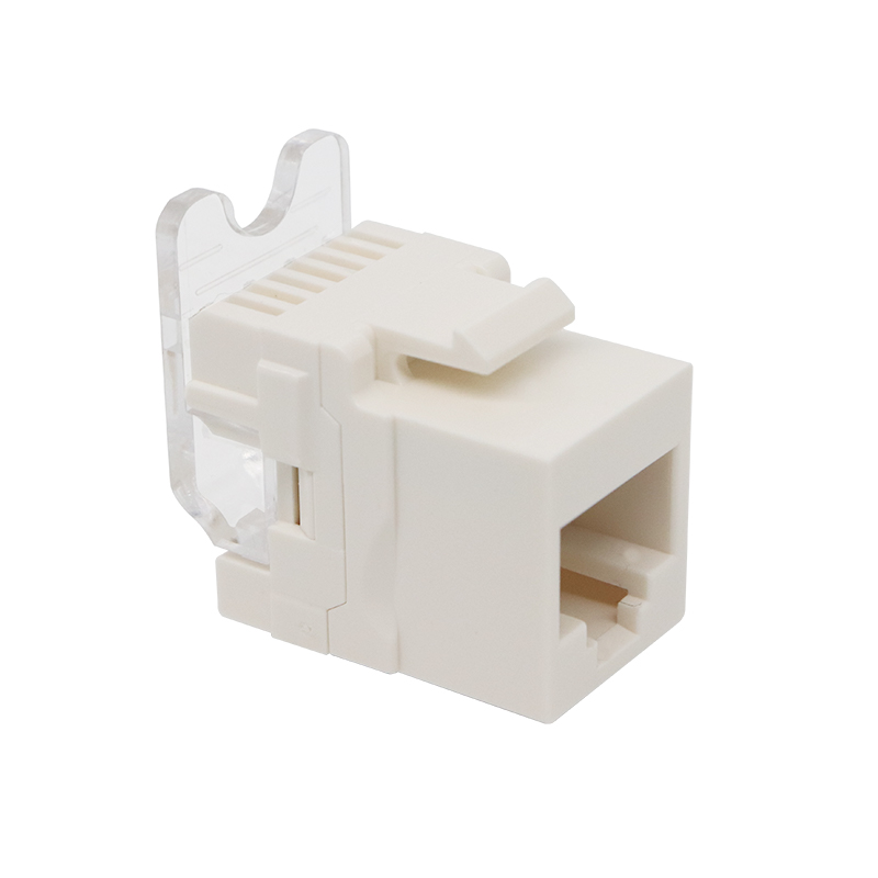 CAT3 RJ11 6P4C 180-градусный разъем UTP Keystone без инструментов