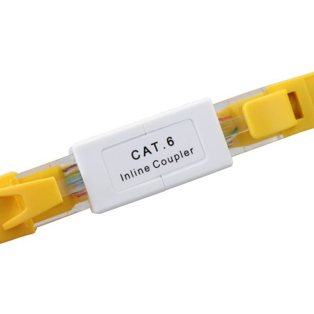 CAT6 Неэкранированный линейный соединитель RJ45 с внутренней резьбой 180 градусов