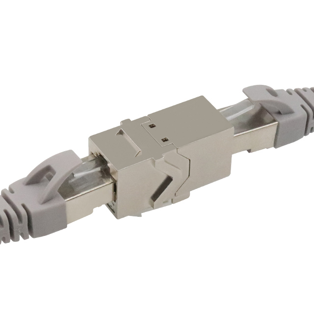 CAT6A STP 180 градусов RJ45 гнездовой соединитель Keystone Jack линейный соединитель