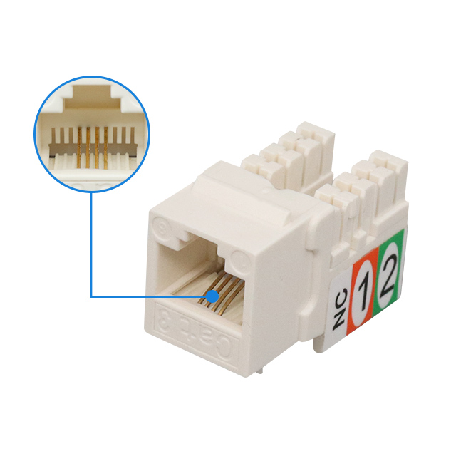 CAT3 RJ11 6P4C 90-градусный UTP разъем Keystone, новый