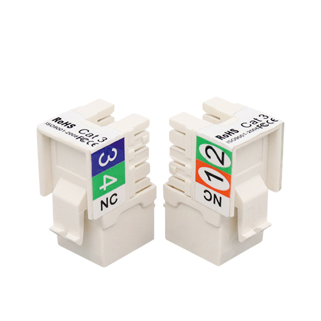 CAT3 RJ11 6P4C 90-градусный UTP разъем Keystone, новый