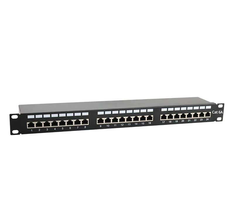 Патч-панель 19 дюймов, 1U, 24 порта CAT6a Stp