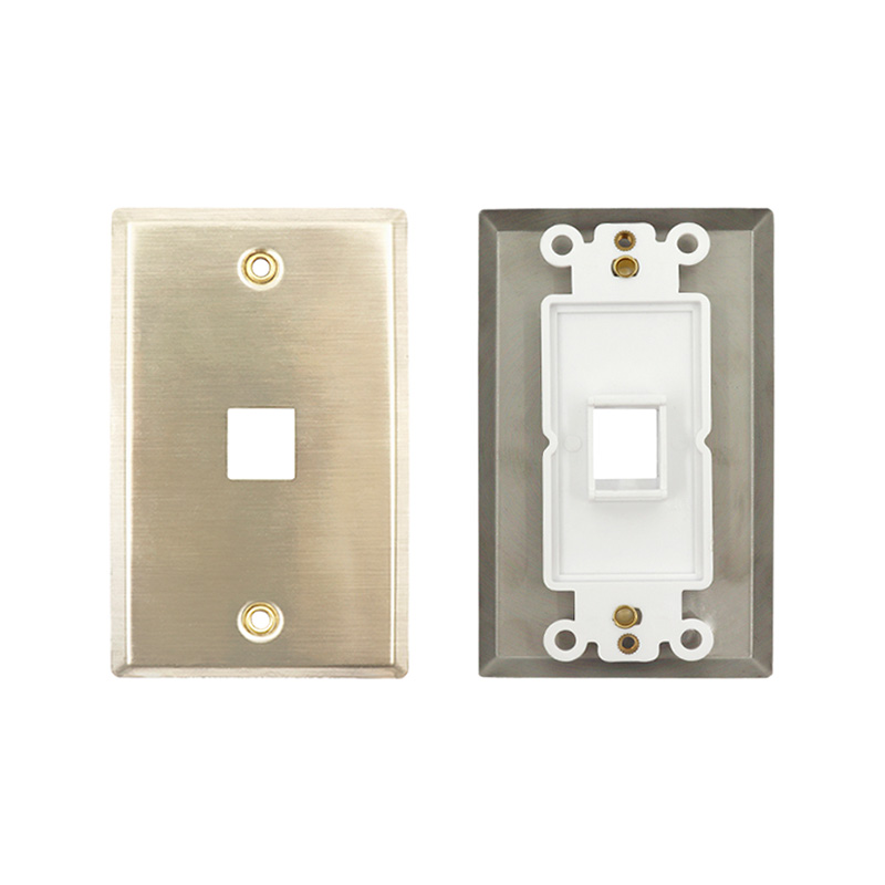 1 порт/2 порта/3 порта/4 порта Металлическая сетевая лицевая панель