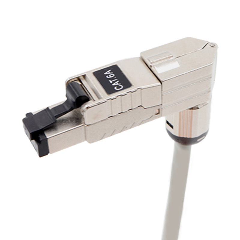 CAT6A STP Сетевой модуль без инструментов 90 градусов